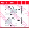 Τακάκια μοτοσυκλέτας TRW MCB749