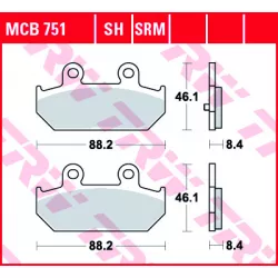 Τακάκια μοτοσυκλέτας TRW MCB751SRM