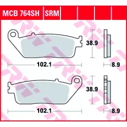 Τακάκια μοτοσυκλέτας TRW MCB764SRM Τακάκια μοτοσυκλέτας TRW MCB764SRM