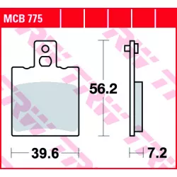 Τακάκια μοτοσυκλέτας TRW MCB775