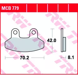 Τακάκια μοτοσυκλέτας TRW MCB779 Τακάκια μοτοσυκλέτας TRW MCB779
