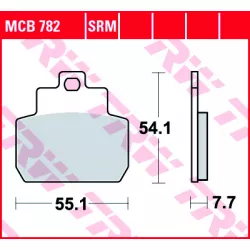 Τακάκια μοτοσυκλέτας TRW MCB782SRM Τακάκια μοτοσυκλέτας TRW MCB782SRM