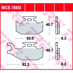 Τακάκια μοτοσυκλέτας TRW MCB788SI