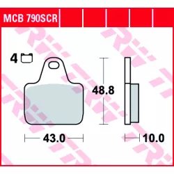 Τακάκια μοτοσυκλέτας TRW MCB790SCR Τακάκια μοτοσυκλέτας TRW MCB790SCR