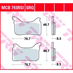 Τακάκια μοτοσυκλέτας TRW MCB793RSI