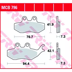 Τακάκια μοτοσυκλέτας TRW MCB796