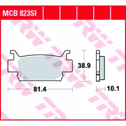Τακάκια μοτοσυκλέτας TRW MCB823SI