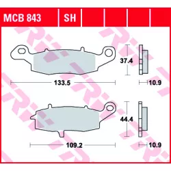 Τακάκια μοτοσυκλέτας TRW MCB843SH