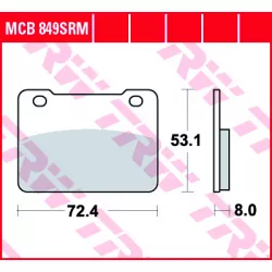 Τακάκια μοτοσυκλέτας TRW MCB849SRM
