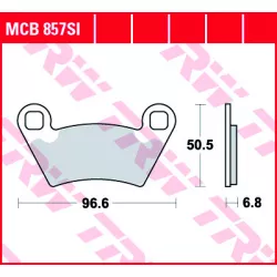 Τακάκια μοτοσυκλέτας TRW MCB857SI Τακάκια μοτοσυκλέτας TRW MCB857SI
