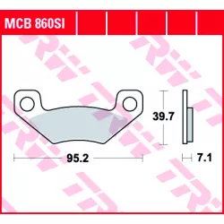 Τακάκια μοτοσυκλέτας TRW MCB860SI
