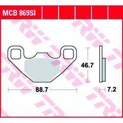 Τακάκια μοτοσυκλέτας TRW MCB869SI