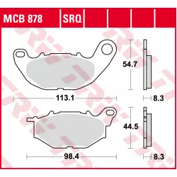 Τακάκια μοτοσυκλέτας TRW MCB878SRQ