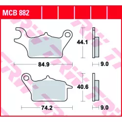 Τακάκια μοτοσυκλέτας TRW MCB882