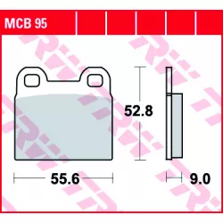 Τακάκια μοτοσυκλέτας TRW MCB95 Τακάκια μοτοσυκλέτας TRW MCB95