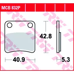 Τακάκια μοτοσυκλέτας TRW MCB832P