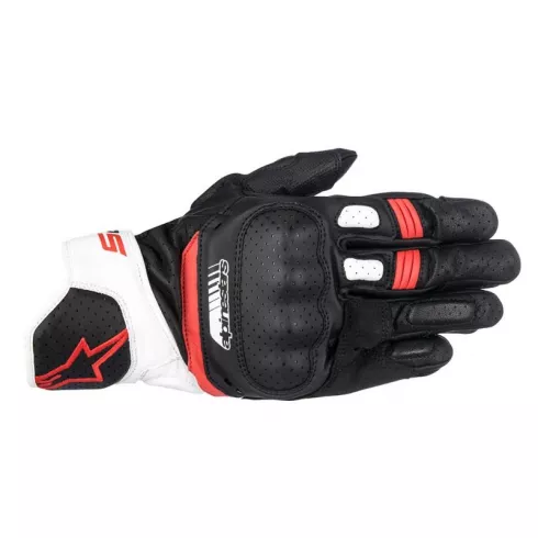 Δερμάτινα γάντια μηχανής ALPINESTARS SP-5 BLACK/WHITE/RED Δερμάτινα γάντια μηχανής ALPINESTARS SP-5 BLACK/WHITE/RED