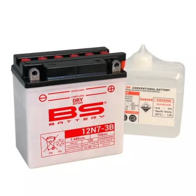 Μπαταρία μοτοσυκλέτας BS 12V - 12N7-3B / BB7L-B