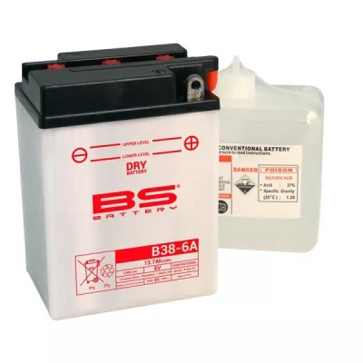 Μπαταρία μοτοσυκλέτας BS 6V - B38-6A