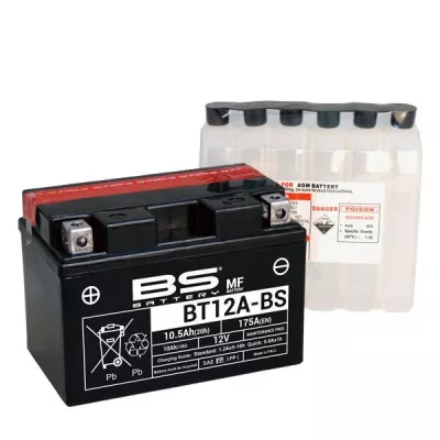 Μπαταρία μοτοσυκλέτας BS 12V - BT12A-BS