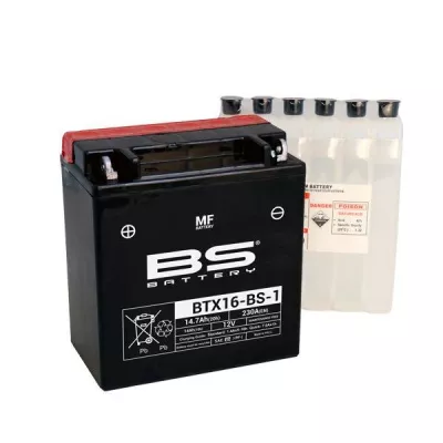 Μπαταρία μοτοσυκλέτας BS 12V - BTX16-BS-1