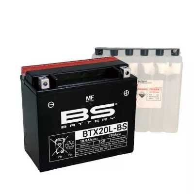 Μπαταρία μοτοσυκλέτας BS 12V - BTX20L-BS