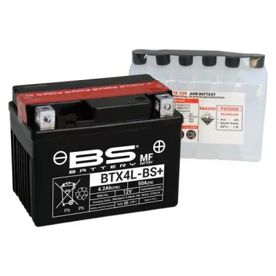 Μπαταρία μοτοσυκλέτας BS 12V - BTX4L-BS