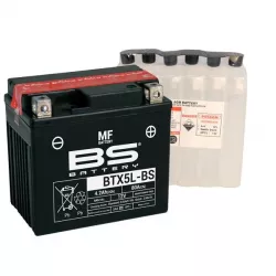 Μπαταρία μοτοσυκλέτας BS 12V - BTX5L-BS Μπαταρία μοτοσυκλέτας BS 12V - BTX5L-BS