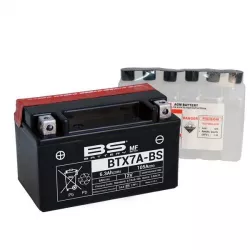Μπαταρία μοτοσυκλέτας BS 12V - BTX7A-BS Μπαταρία μοτοσυκλέτας BS 12V - BTX7A-BS