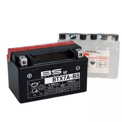 Μπαταρία μοτοσυκλέτας BS 12V - BTX7A-BS