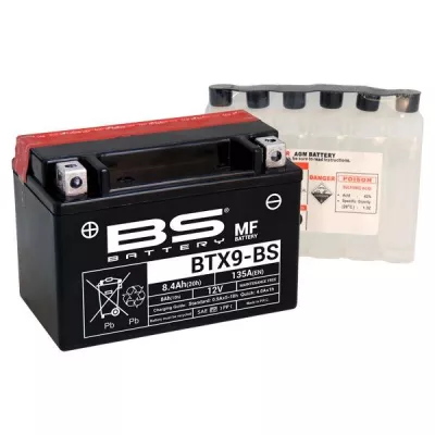 Μπαταρία μοτοσυκλέτας BS 12V - BTX9-BS