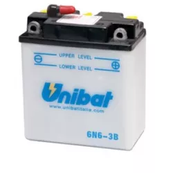 Μπαταρία μοτοσυκλέτας UNIBAT 6V - 6N6-3B Μπαταρία μοτοσυκλέτας UNIBAT 6V - 6N6-3B