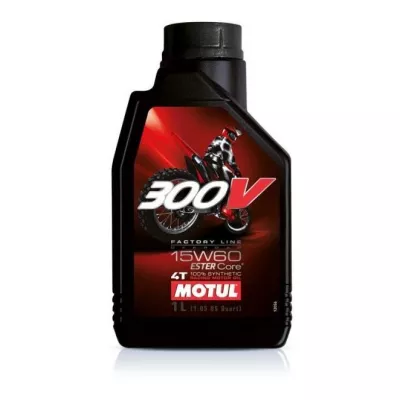 Λάδι μηχανής MOTUL 300V 4T 15W-60 1 λίτρο