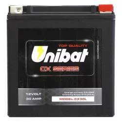 Μπαταρία μοτοσυκλέτας UNIBAT CX30L 30Ah, 12V Μπαταρία μοτοσυκλέτας UNIBAT CX30L 30Ah, 12V