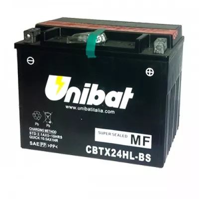 Μπαταρία μοτοσυκλέτας Unibat 21 Ah, 12 V - CBTX24HL-BS