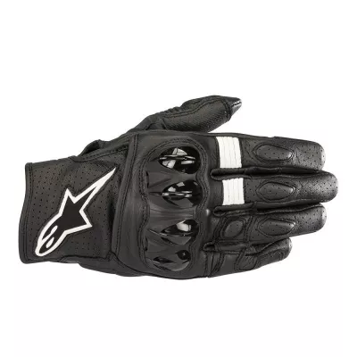 Δερμάτινα γάντια μοτοσυκλέτας ALPINESTARS CELER V2 ΜΑΥΡΟ / ΛΕΥΚΟ