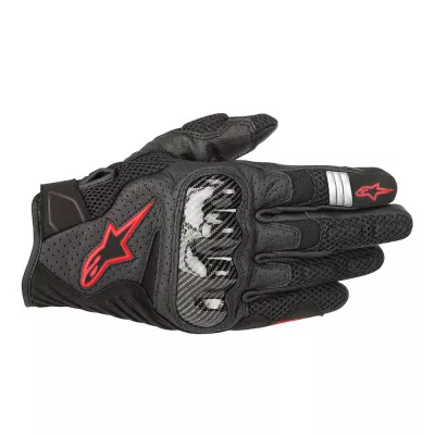 Γάντια μοτοσυκλέτας ALPINESTARS SMX-1 AIR V2 ΚΟΚΚΙΝΟ/ΜΑΥΡΑ