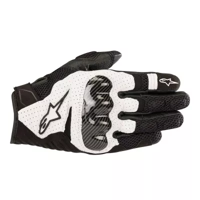 Γάντια μοτοσυκλέτας ALPINESTARS SMX-1 AIR V2 ΛΕΥΚΑ/ΜΑΥΡΑ