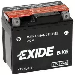 Μπαταρία μοτοσυκλέτας EXIDE 12V - YTX5L-BS Μπαταρία μοτοσυκλέτας EXIDE 12V - YTX5L-BS