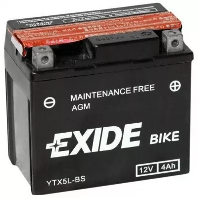 Μπαταρία μοτοσυκλέτας EXIDE 12V - YTX5L-BS