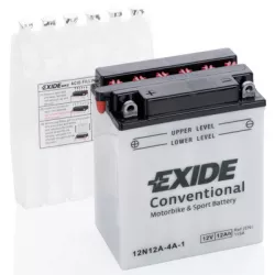 Μπαταρία μοτοσυκλέτας EXIDE 12V - 12N12A-4A-1 Μπαταρία μοτοσυκλέτας EXIDE 12V - 12N12A-4A-1