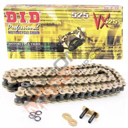 Αλυσίδα κίνησης DID 525VX GOLD&BLACK 100L Αλυσίδα κίνησης DID 525VX GOLD&BLACK 100L