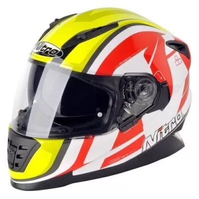 Κράνος μοτοσυκλέτας NITRO NRS-01 PURSUIT WHT/SYEL/RED