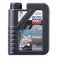 Ημισυνθετικό λάδι μηχανής LIQUI MOLY SAE 15W-50 STREET - 1 λίτρο Ημισυνθετικό λάδι μηχανής LIQUI MOLY SAE 15W-50 STREET - 1 λίτρο