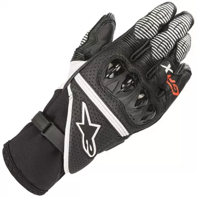 Γάντια μηχανής ALPINESTARS GPX V2 ΜΑΥΡΟ/ΑΣΠΡΟ/ΕΝΤΟΝΟ ΚΟΚΚΙΝΟ