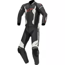 Δερμάτινη φόρμα αναβάτη ALPINESTARS GP FORCE BLACK/WHITE