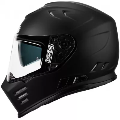 Κράνος μηχανής SIMPSON VENOM SOLID МАТТ BLACK FULL FACE