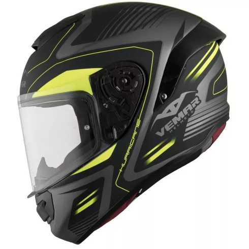 Κράνος μηχανής VEMAR HURRICANE LASER MATT SILVER/FLUO YELLOW Κράνος μηχανής VEMAR HURRICANE LASER MATT SILVER/FLUO YELLOW
