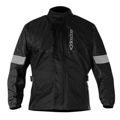 Αδιάβροχο μπουφάν μοτοσυκλέτας ALPINESTARS HURRICANE RAIN ΜΑΥΡΟ