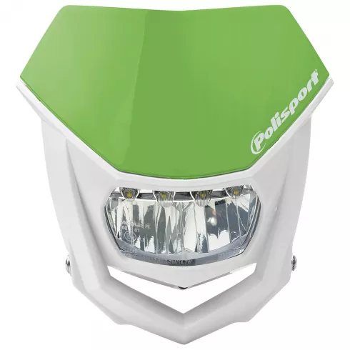 Φανάρι εμπρός με μάσκα POLISPORT HALO LED - ΑΣΠΡΟ/ΠΡΑΣΙΝΟ Φανάρι εμπρός με μάσκα POLISPORT HALO LED - ΑΣΠΡΟ/ΠΡΑΣΙΝΟ
